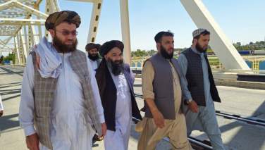 سرپرست وزارت زراعت گروه طالبان از بندر حیرتان بازدید کرد